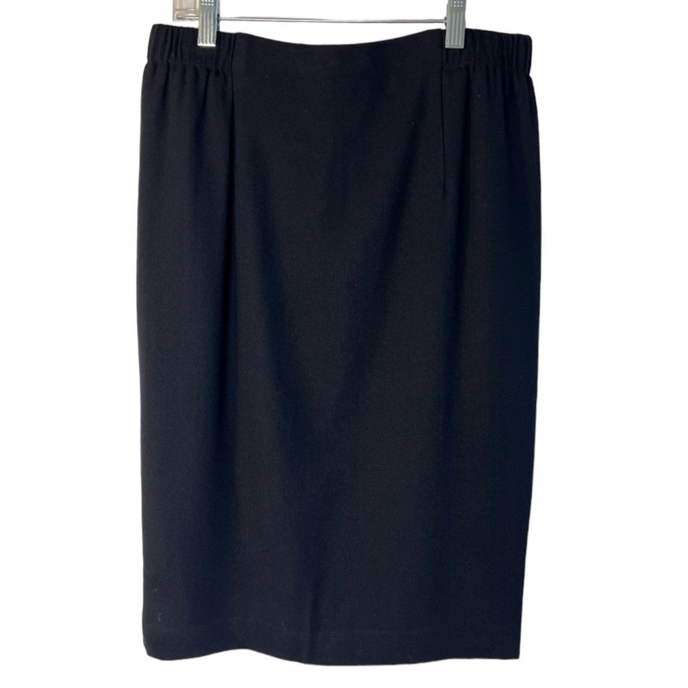 CRISCIONE New York Vintage 80s Black Pencil Skirt Size M